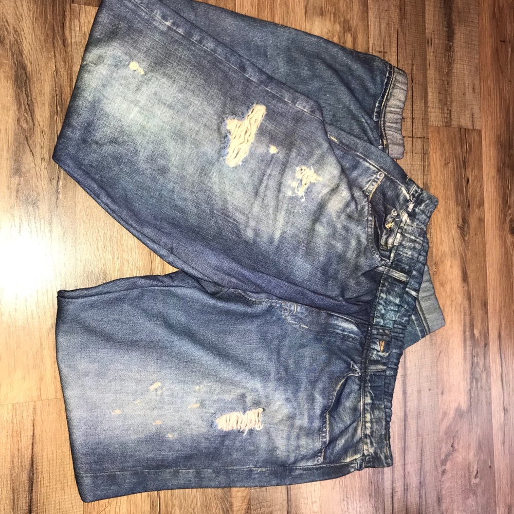 Denim leggings